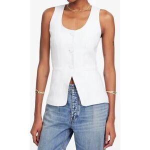 Madewell Scoopneck Cutaway Vest Size 8 NWT